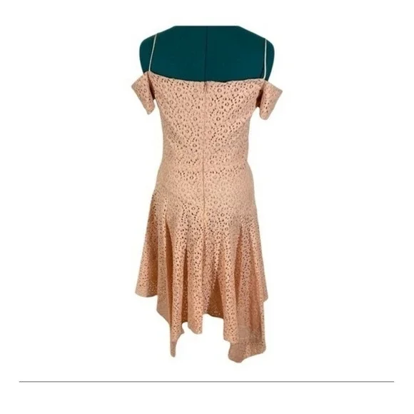 Nicole Miller‎ fluttery handkerchiefs Lace Scarf Dress Size 4 - Picture 8 of 11